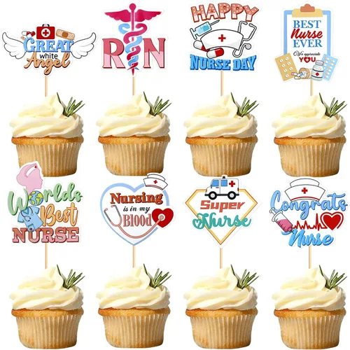 Miniatura 12 de Ercadio 25 piezas de decoración para tartas de buena salud, anatomía humana, decoración para cupcakes, corazón, pulmón, hígado, riñón, magdalenas