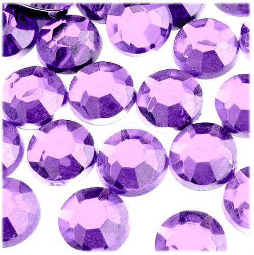 The Crafts Outlet 1,000 diamantes de imitación redondos de 0.787 in - lavanda morado claro o amatista claro Lavanda (Amatista claro)