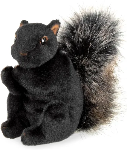 Bearington Acorn - Peluche de ardilla negra - Juguete de ardilla suave y realista de 7 pulgadas para niños - Regalo tierno y adorable de criatura