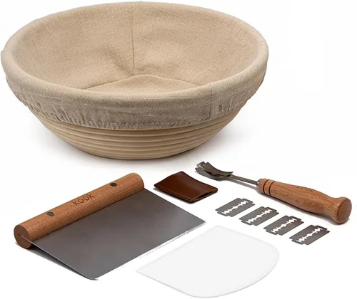 Miniatura 10 de Cesta de prueba de pan Banneton, Kook, Cesta de prueba de pan de masa madre, Prueba de pan Banneton, Cestas artesanales para hacer pan de masa