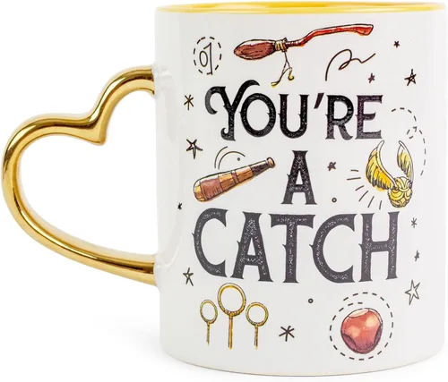 Miniatura 2 de Silver Buffalo Harry Potter Quite a Catch Quidditch - Taza de cerámica con mango metálico, 14 onzas