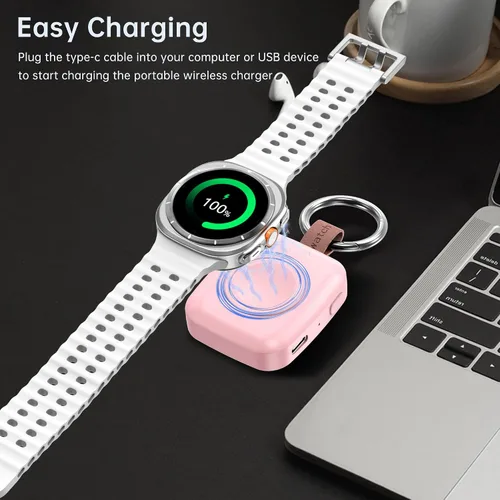 Miniatura 6 de Cargador magnético inalámbrico para Samsung Galaxy Watch 8, cargador magnético inalámbrico de 1200 mAh para Samsung Galaxy Watch 8/8 Classic/Ultra