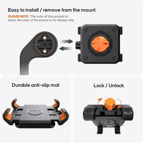 Miniatura 3 de TUSITA Soporte para teléfono de bicicleta compatible con Garmin Mount, 4.0"-6.9
