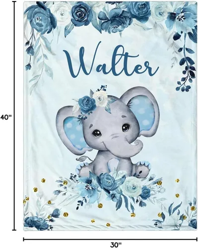 Miniatura 8 de Manta de Bebé Personalizada para Niños, Manta de Bebé Personalizada con Nombre, Mantas Personalizadas con Nombre Suaves y Acogedoras para Niños
