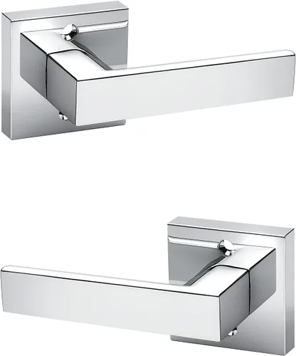 Miniatura 120 de KNOBWELL - Juego de cerradura con 1 picaporte resistente para puertas de una cara, ideal para puertas interiores reversibles, 0.93 libras