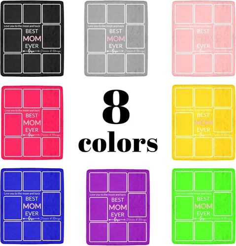 Miniatura 4 de Regalos para mamá; cobija personalizada con fotos; haz una cobija personalizada para el Día de la Madre con imágenes; regala a la mejor mamá de Best