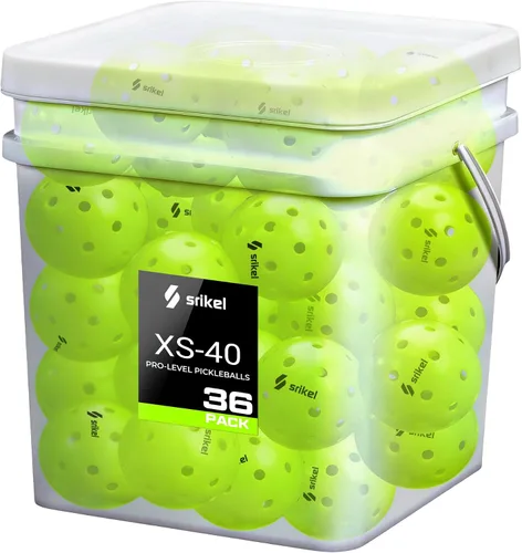 Miniatura 12 de Bolas de Pickleball Srikel para Exteriores - Bolas de Pickleball Aprobadas por USAPA, Diseño Roto-Moldeado Sin Costuras para Durabilidad, 4 Paquetes