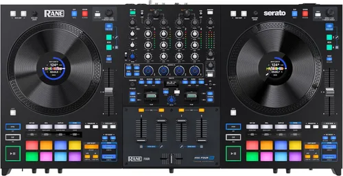 Miniatura 10 de Controlador DJ Rane FOUR Stems con 4 Decks, Ruedas Jog de 8.5" con Pantallas, Mezclador con FX Interno, Serato DJ Pro y Pitch 'n Time Incluidos