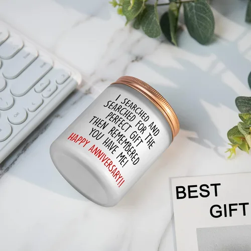 Miniatura 2 de Velas de feliz aniversario, regalos para ella, él, pareja, 1, 2, 5, aniversario de un año, regalos románticos para esposa, marido, novia, novio