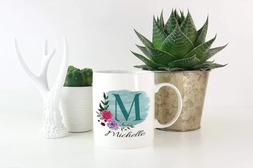 Miniatura 2 de Taza de café personalizada para tus amigos y familiares con inicial y nombre, regalo para todas las ocasiones, cumpleaños, Navidad, regalo de Acción