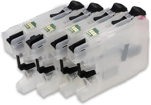 Miniatura 3 de Fink Cartucho de tinta recargable vacío de repuesto para Brother LC103 LC105, funciona con MFC-J4510DW J450DW J285DW J470DW J475DW J650DW J870DW