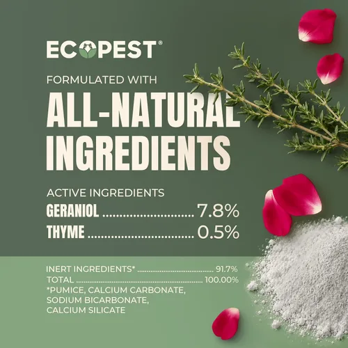 Miniatura 6 de Polvo matador de chinches, 1 libra Polvo pómez natural con potentes aceites esenciales para el tratamiento de insectos de cama en interiores