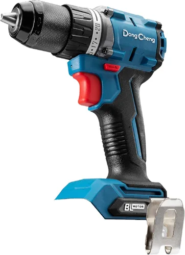 Miniatura 10 de Dong Cheng Taladro de impacto resistente sin escobillas de 20 V, 531 pulgadas, con batería de 2 x 2.0 Ah, portabrocas de metal sin llave de 1/2