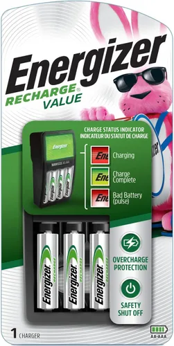 Miniatura 2 de Energizer Cargador de batería recargable AA y AAA + 4 pilas recargables AA NiMH + 2 pilas recargables AAA NiMH