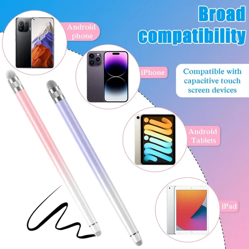 Miniatura 6 de Bopomofo 2 piezas de lápices capacitivos para pantallas táctiles, Lápiz capacitivo para iPhone/iPad/Tablet Android/Microsoft Surface, Compatible
