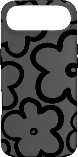 Miniatura 27 de Cute Flower Pattern Wildflower Charcoal Grey Black Floral Case for iPhone 17