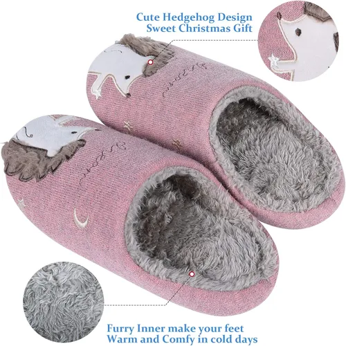 Miniatura 3 de Pantuflas para casa con diseño de unicornio para niños para interiores impermeables suelas esponjosas
