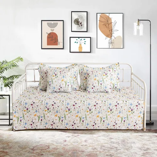 Miniatura 8 de Juego de Funda para Sofá Cama de 5 Piezas Juegos de Ropa de Cama para Sofá Cama Twin para Todas las Estaciones Edredón Ligero para Sofá Cama