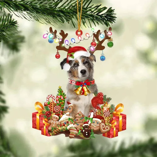 Miniatura 79 de Nazenti Adorno de Navidad personalizado de reno de Alaskan Malamute – Adorno de perro personalizado para amantes de las mascotas, acrílico plano