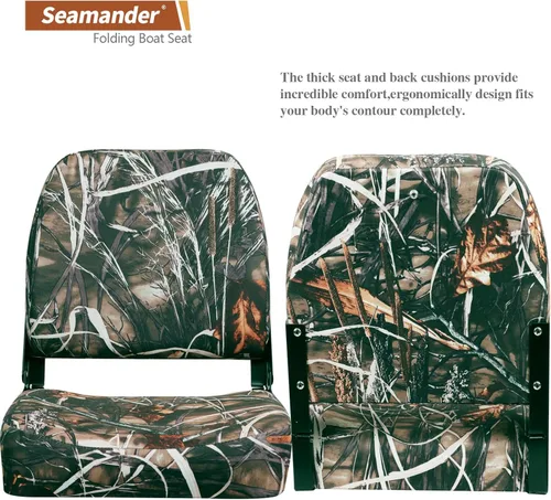 Miniatura 3 de Seamander - Asiento de barco con respaldo bajo Camuflaje (101S)