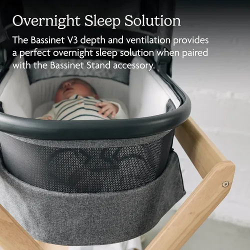 Miniatura 5 de UPPAbaby Moisés V3 - Compatible con Vista, Cruz, Ridge Strollers - Solución para dormir durante la noche - Colchón, sábana y protector contra