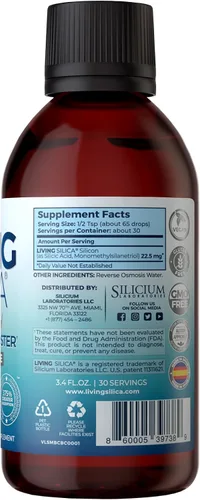 Miniatura 2 de Living Silica Gotas de sílice ORGONO - Tamaño de viaje Fórmula vegana y a base de minerales 3.4 fl oz