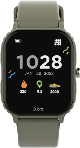 Miniatura 9 de Cubitt Teens - Reloj inteligente con rastreador fitness para adolescentes, con monitor de ritmo cardíaco, presión arterial, oxígeno en sangre, Negro