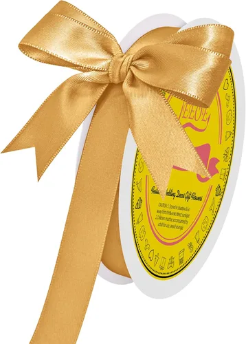 Miniatura 205 de Cinta de satén blanca antigua de doble cara de 1-1/2 pulgadas x 50 yardas, cinta de poliéster para envolver regalos, día de San Valentín, bodas