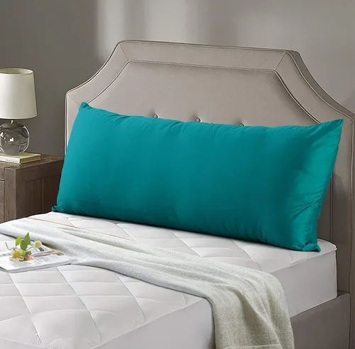 Miniatura 13 de Evolive Nueva Funda de Almohada Corporal de Hilo 300TC 100% Algodón con Cierre de Cremallera Oculto 21"x54" (Gris Carbón)