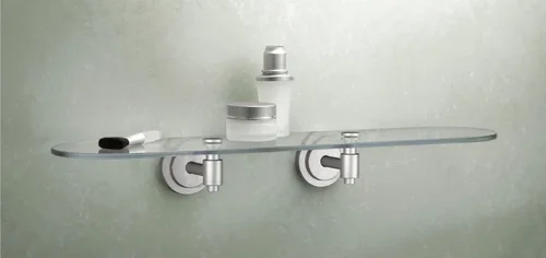 Miniatura 2 de Moen DN0790BN Iso - Estante de cristal para tocador, níquel cepillado cepillado níquel