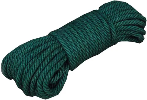 Miniatura 13 de Cuerda de yute amarilla ecológica para manualidades, agrupación de jardinería, 0.236 in x 65.6 ft (1/4 pulgadas x 65 pies)