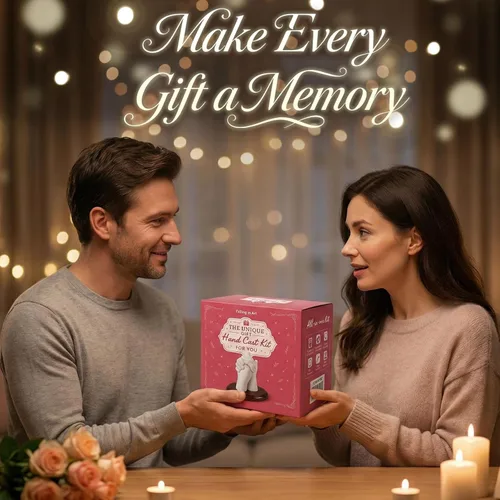 Miniatura 8 de Falling in Art Kit de fundición a mano para parejas, kit de molde de mano de yeso de recuerdo para familia, niños, adultos con cubo grande, guantes