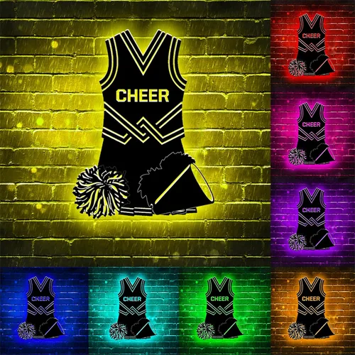 Miniatura 5 de Letrero de metal de béisbol personalizado con luz LED, nombre de camiseta de béisbol personalizable, número, decoración de pared, regalo para casco