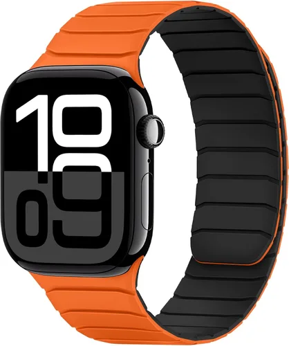 Miniatura 16 de Tasikar Bandas Magnéticas Compatibles con Apple Watch 42mm (Serie 11/Serie 10) 41mm 40mm 38mm, Correa de Reemplazo de Silicona Suave para iWatch SE