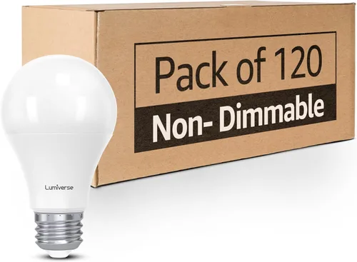 Miniatura 10 de Paquete de 24 bombillas LED A19, 9 vatios [equivalente a 60 W], luz blanca diurna de 5000 K, bombilla base E26, no regulable, bombillas de 800 lm