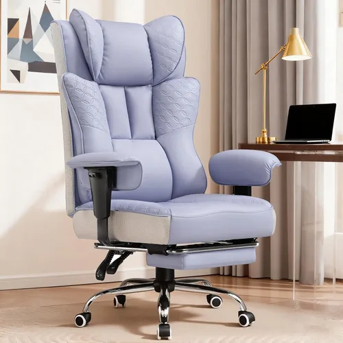 Miniatura 21 de GTPLAYER Gaming Chair with Foot Rest & Pocket Spring Cushion, Breathable Fabric for Home Office Desk, Ergonomic High Back Computer Chair with