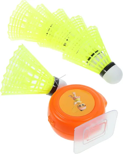 1 Unidades Entrenador de Tenis Rebotador Pelotas Bádminton Shuttlecock Máquina para un solo jugador Equipo de entrenamiento de bádminton portátil