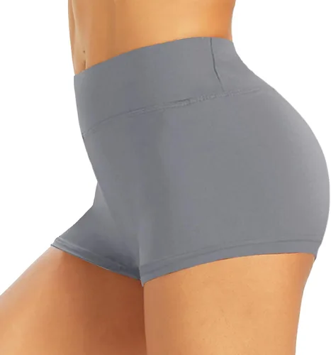 TNNZEET Pantalones cortos de entrenamiento para mujer, cintura alta, de elastano, para gimnasio, voleibol, yoga, baile, ciclista