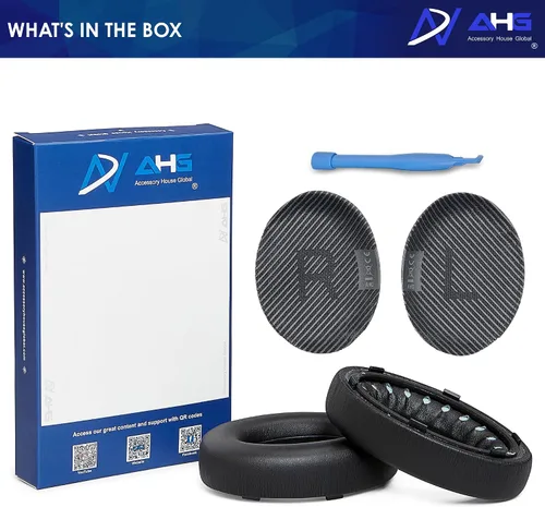 Miniatura 8 de AHG nc 700 - Almohadillas de repuesto compatibles con auriculares Bose nc700/auriculares con cancelación de ruido Bose 700 (negro). Piel sintética