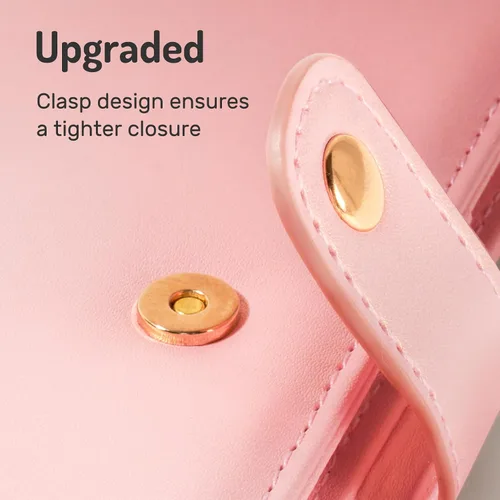 Miniatura 5 de Forvencer Funda para pasaporte con cierre de cremallera seguro, cartera de pasaporte premium para viajes, bonita funda de tarjeta de bloqueo RFID