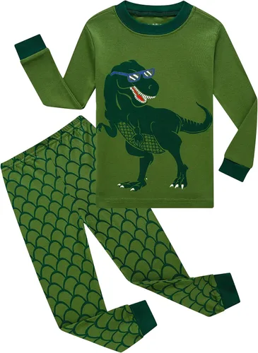 Miniatura 17 de Family Feeling - Pijamas para niños y niños pequeños, conjunto de pijamas de 2 piezas, ropa para dormir de 100 % algodón