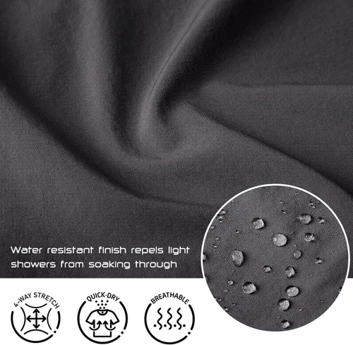 Miniatura 3 de Haimont Pantalones cortos de senderismo para hombre, entrepierna de 7 pulgadas, de secado rápido, ligeros, para trabajo al aire libre, pantalones
