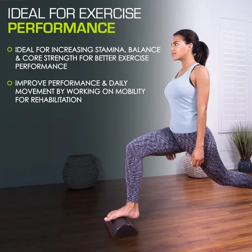 Miniatura 5 de ProsourceFit Rodillos de espuma de alta densidad largos, herramienta de masaje atlético firme de cuerpo completo para estiramiento de espalda, yoga