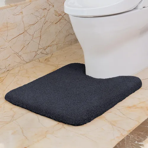 Miniatura 34 de VANZAVANZU Alfombras de Baño Antideslizantes Ultra Suaves Absorbentes de Microfibra Esponjosas Gruesas Alfombras de Baño Lavables a Máquina Gris