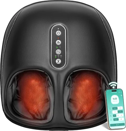 Miniatura 10 de Nekteck Máquina masajeadora de pies con calor, masaje de pies Shiatsu para fascitis plantar y neuropatía, herramientas de masaje elegibles para HSA