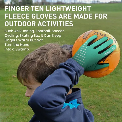Miniatura 5 de FINGER TEN Guantes de invierno para pantalla táctil para niños y niñas, guantes térmicos para clima frío, guantes ligeros y cálidos para pantalla