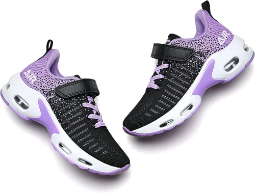 Miniatura 6 de RomenSi Air Athletic - Tenis deportivos para correr para niños y niñas, ligeros, transpirables, tenis deportivos para niños