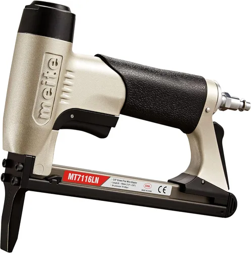 meite MT7116LN - Grapadora neumática para tapicería, calibre 22, serie 71, corona de 3/8 pulgadas, 1/4 a 5/8 pulgadas de longitud, grapadora de