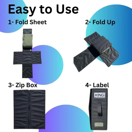 Miniatura 4 de Organizador de sábanas plegable (gris claro)