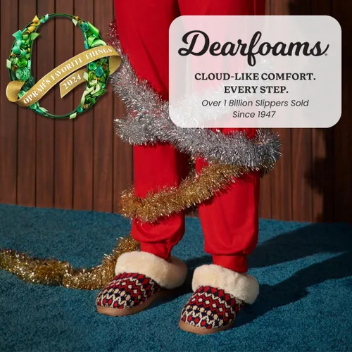 Miniatura 2 de Dearfoams Pantuflas de punto de chenilla Hannah para mujer